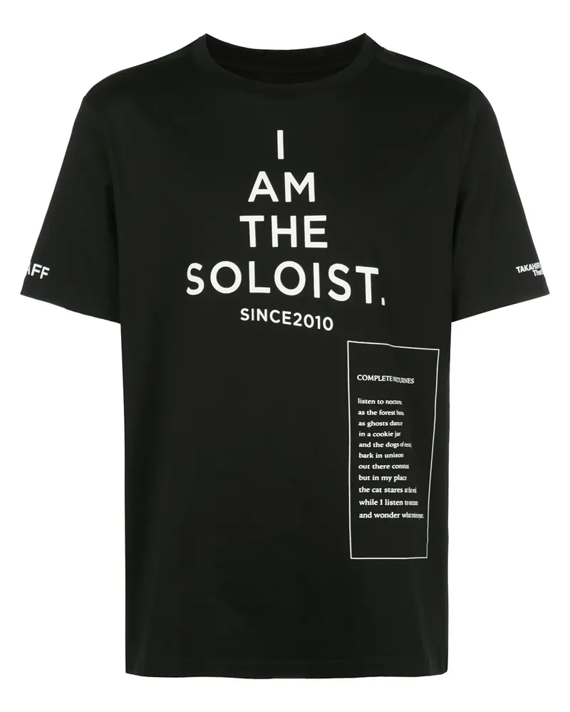 TheSoloIst T-Shirt mit Logo-Print - Schwarz Schwarz