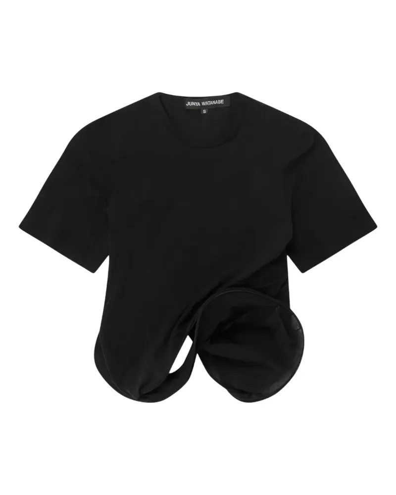 Junya Watanabe Jersey-T-Shirt - Schwarz Schwarz