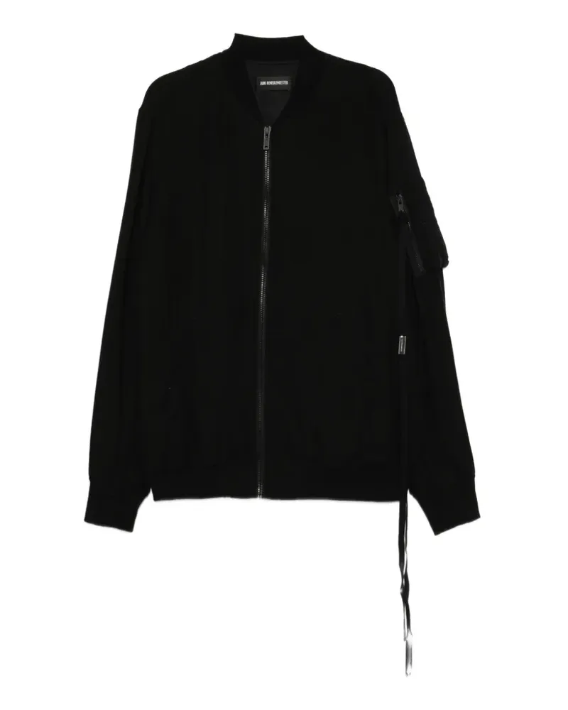 Ann Demeulemeester dries standard bomber jacket - Schwarz Schwarz