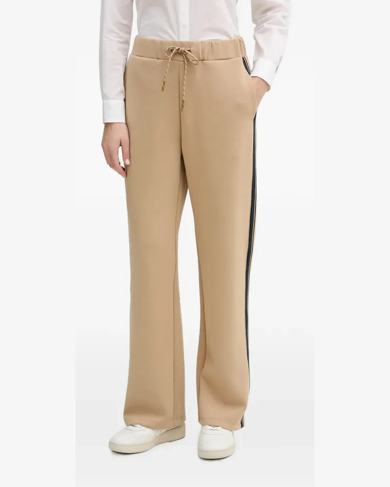 Benetton side-stripe track pants - Nude Nude