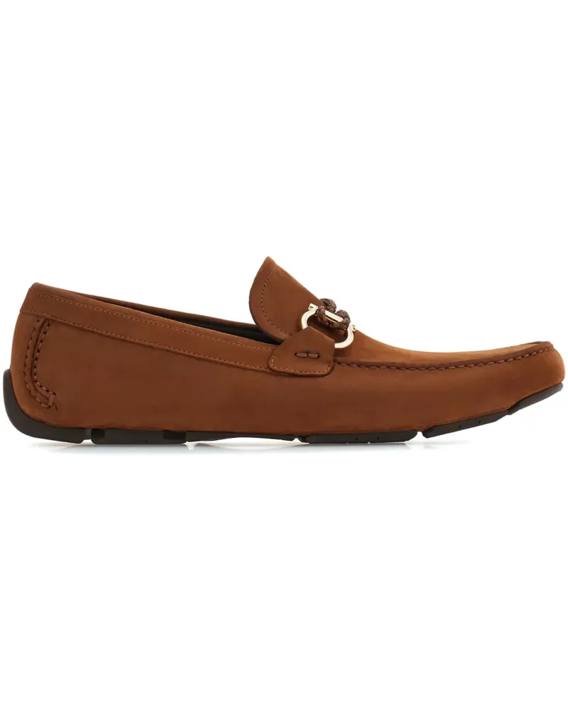 Ferragamo Loafer mit Gancini-Schild - Braun Braun