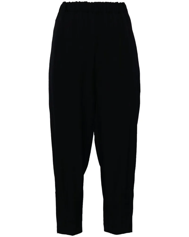 Comme des Garçons Cropped-Hose mit hohem Bund - Schwarz Schwarz