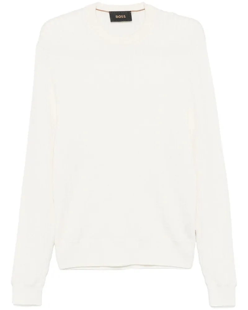 HUGO BOSS Eldo Pullover - Weiß Weiß
