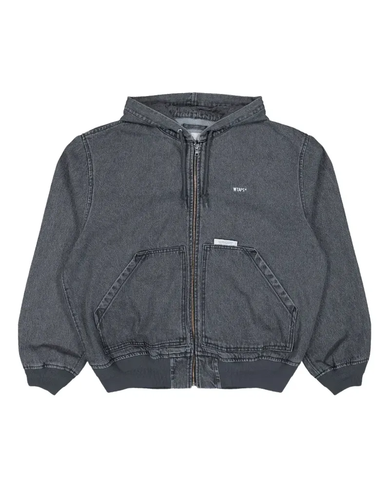 WTAPS D00M zp-up denim hoodie - Schwarz Schwarz