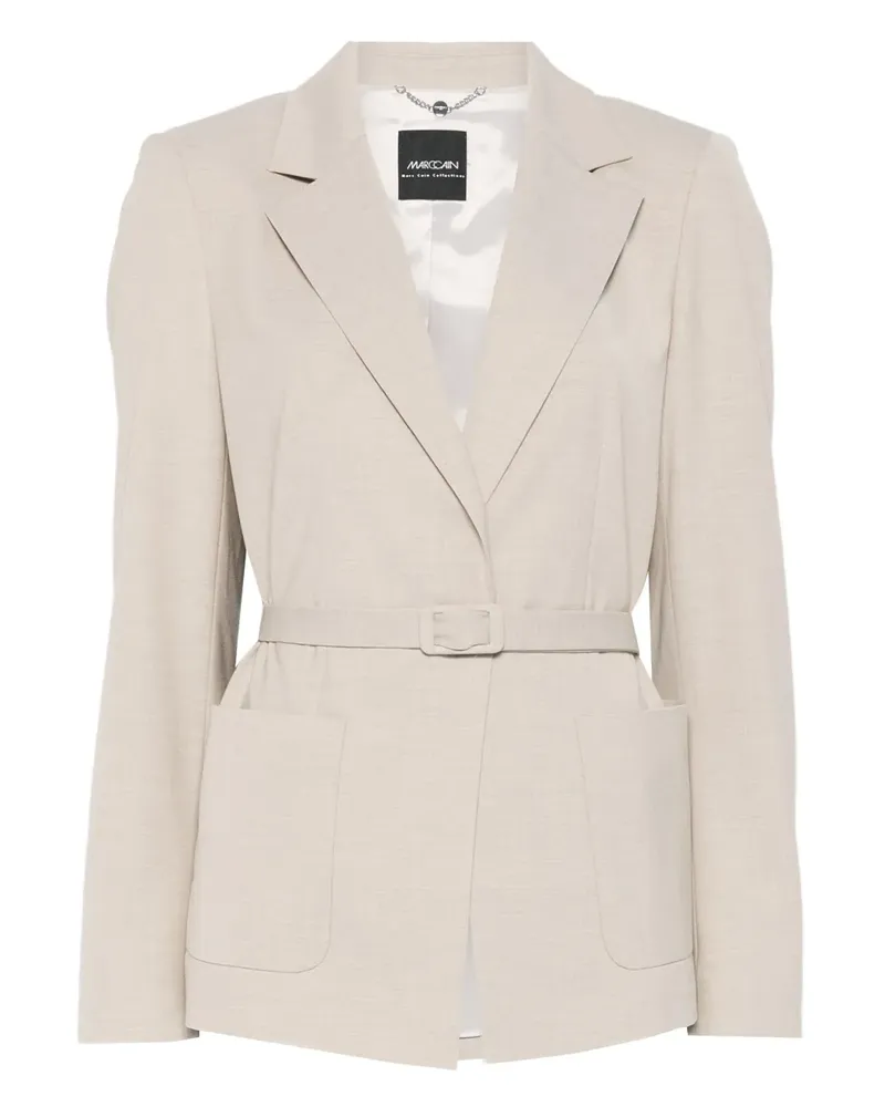 Marc Cain Taillierte Jacke mit Gürtel - Nude Nude