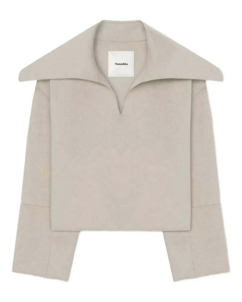 Nanushka Maxe Pullover mit Pilgerkragen - Nude Nude
