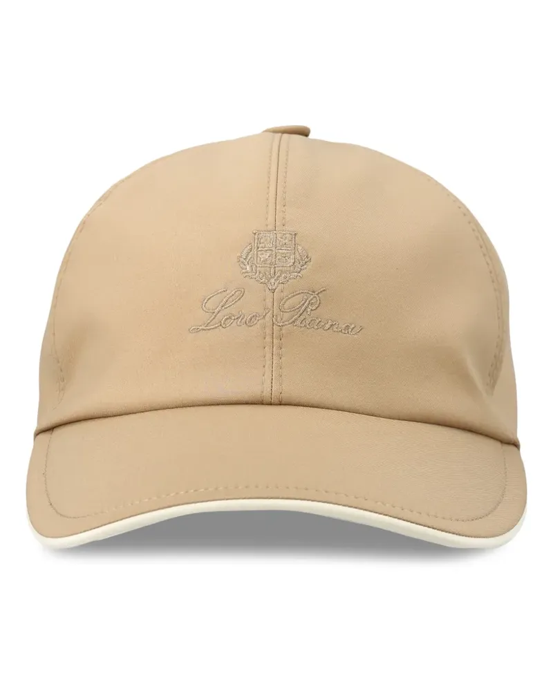 Loro Piana Baseballkappe mit Logo - Nude Nude