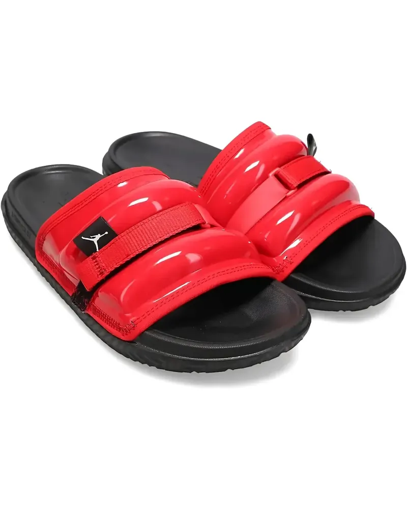 Nike Super Play "Patent Red" Pantoletten - Rot Rot