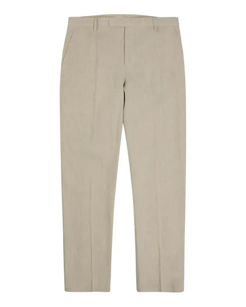Sunspel pressed-crease trousers - Nude Nude
