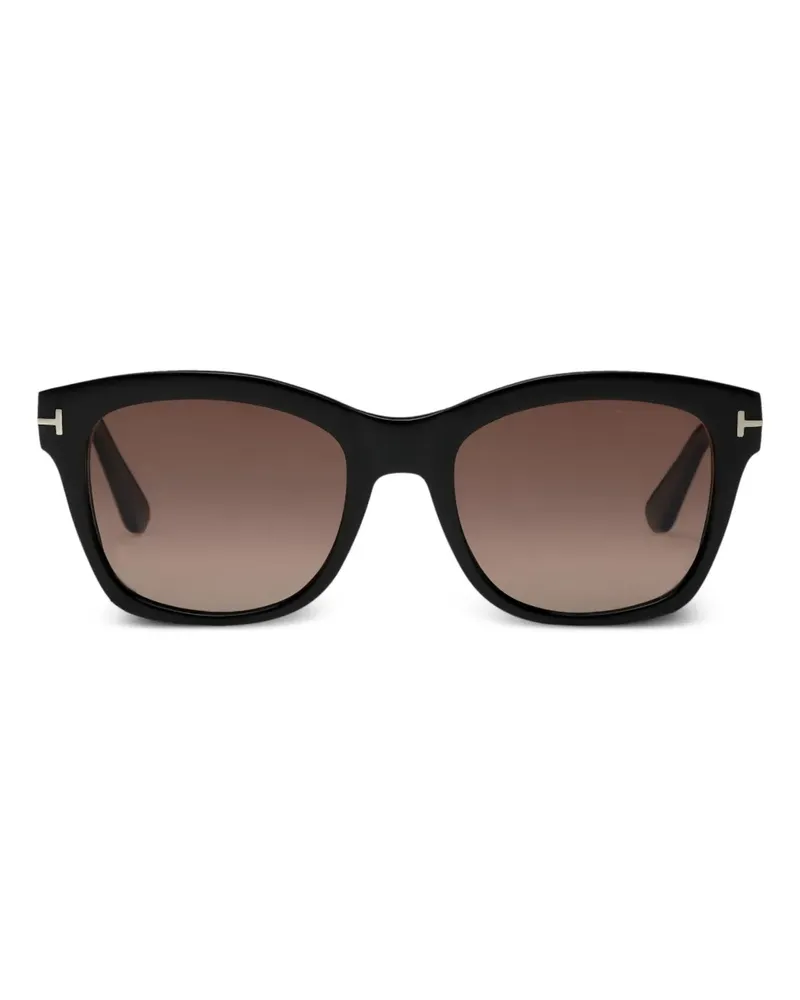 Tom Ford Sonnenbrille mit eckigem Gestell - Schwarz Schwarz