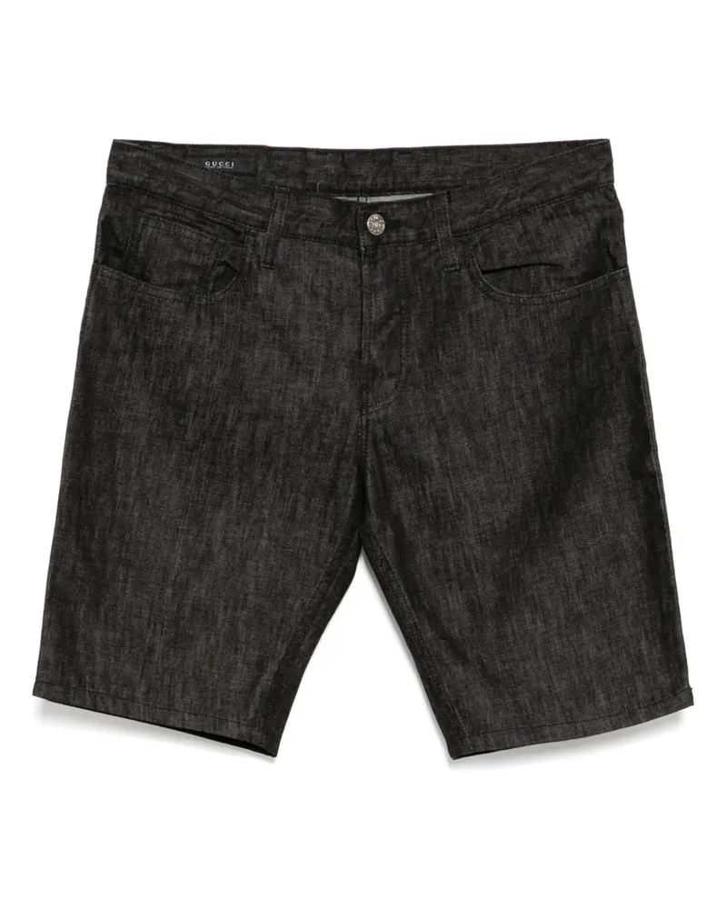 Gucci Klassische Jeans-Shorts - Schwarz Schwarz