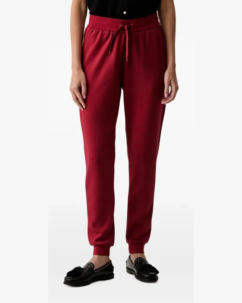 Armani Exchange logo-embellished drawstring track pants - Rot Rot
