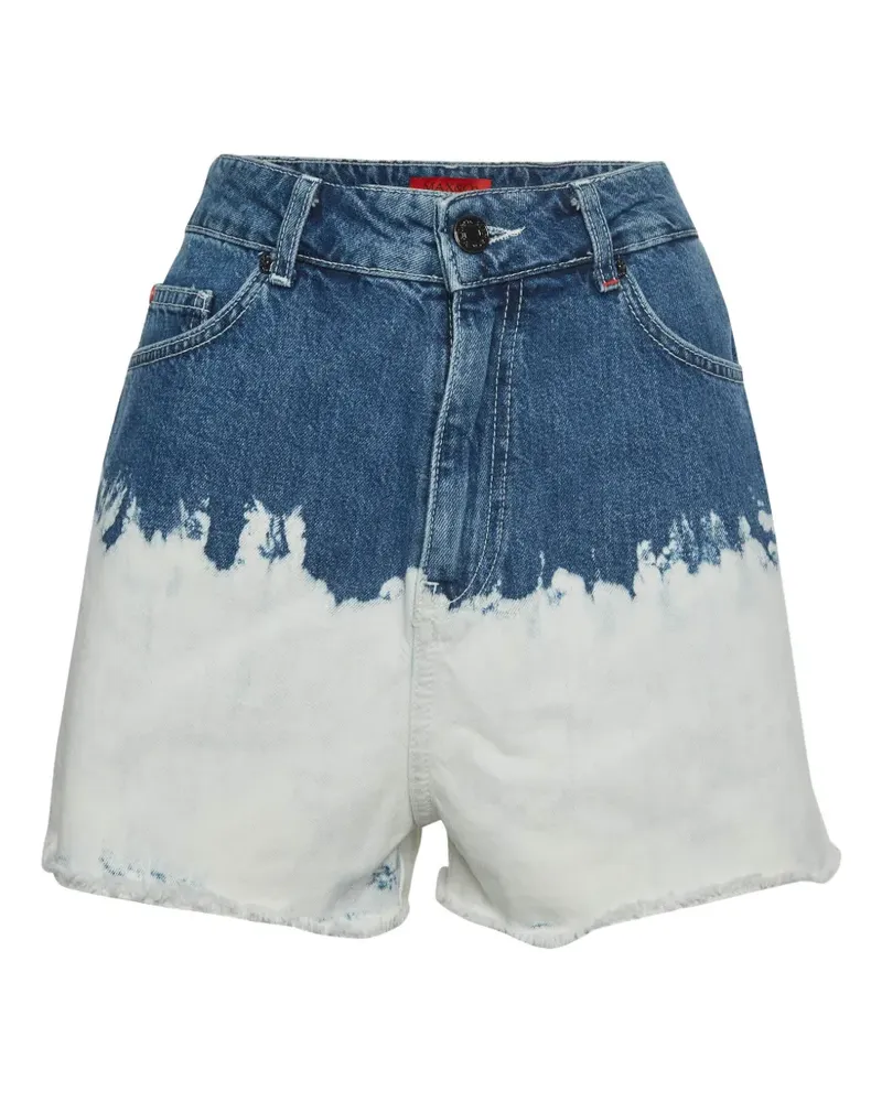 MAX&Co. Shorts mit Bleach-Effekt - Blau Blau