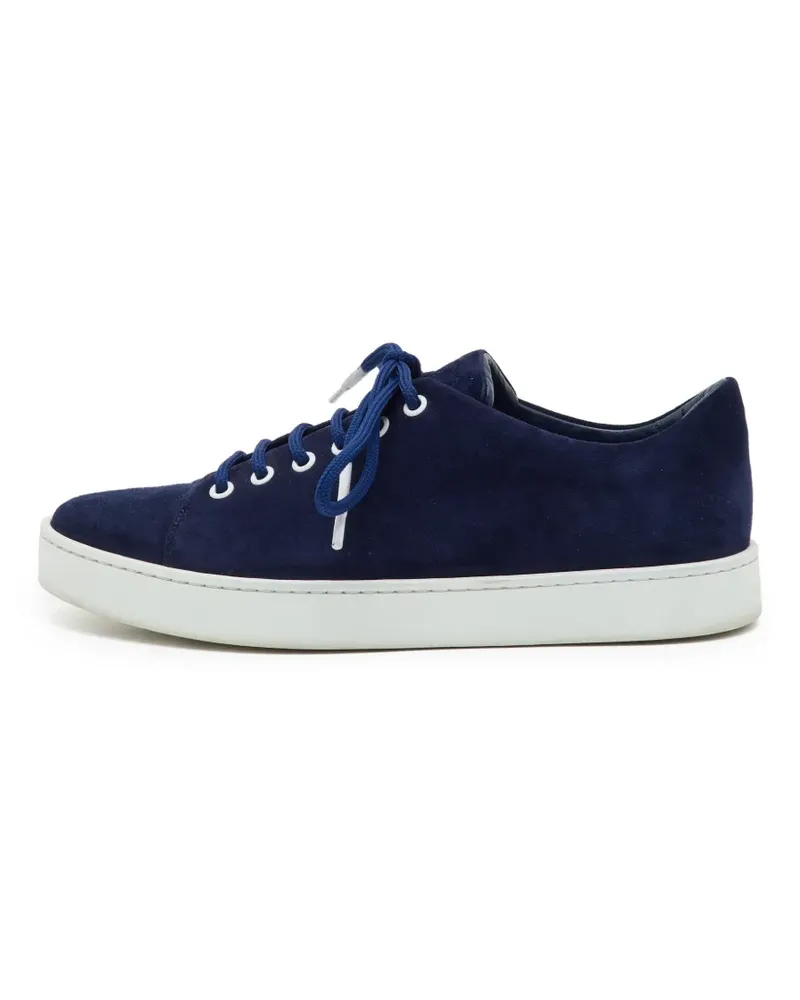 Manolo Blahnik Semando Sneakers aus Wildleder - Blau Blau
