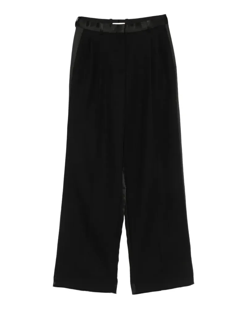 Sandro pleated palazzo pants - Schwarz Schwarz