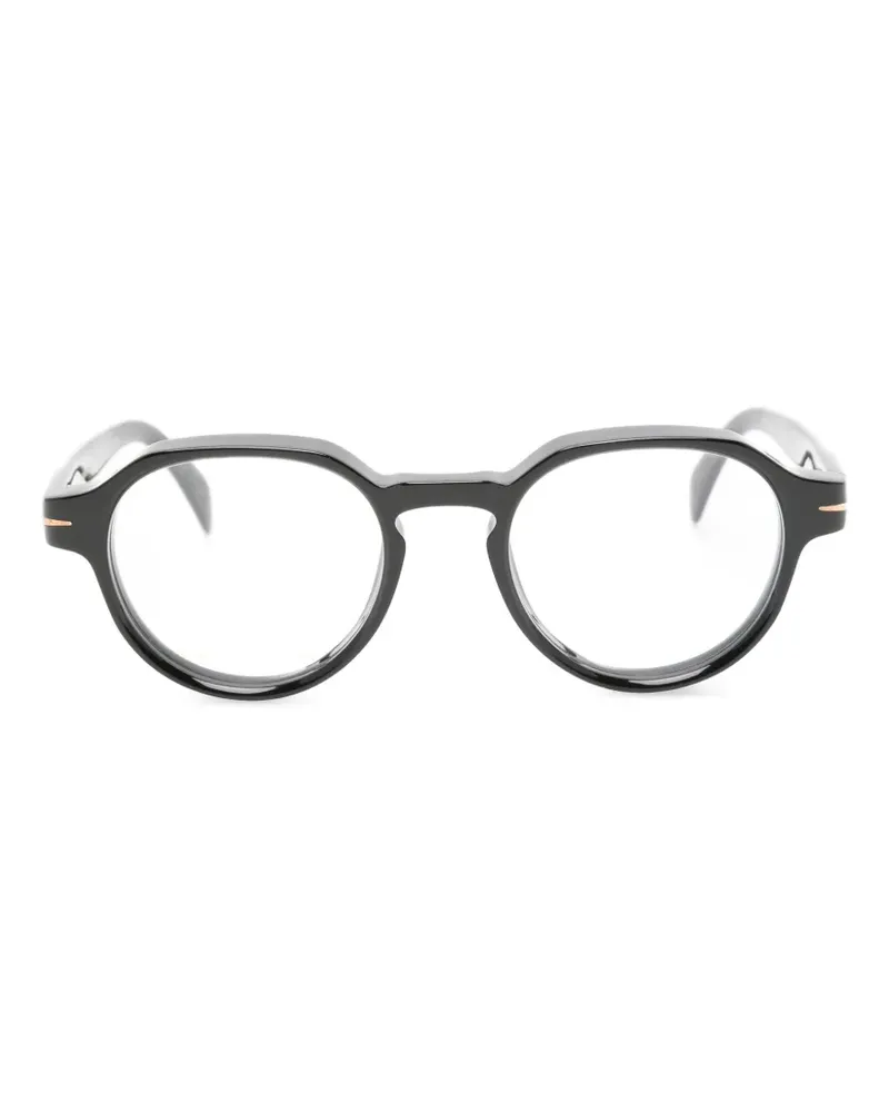 EYEWEAR by DAVID BECKHAM DB7153 Brille mit rundem Gestell - Schwarz Schwarz