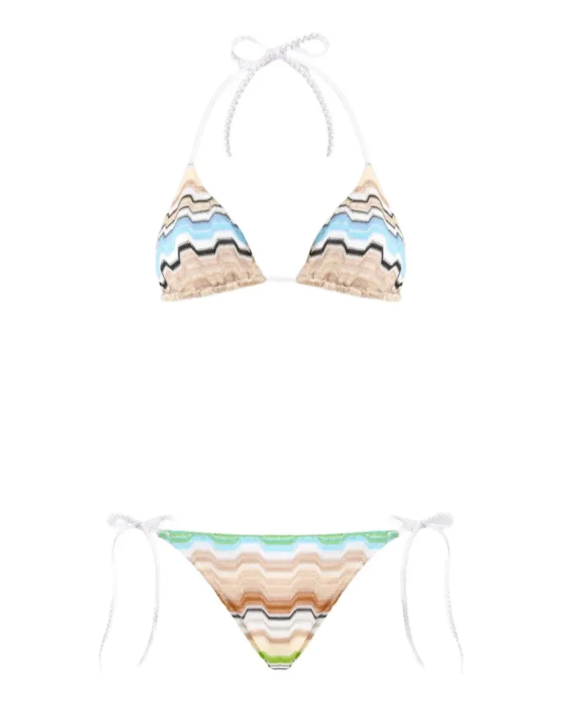 Missoni Bikini mit Zickzackmuster - Weiß Weiß