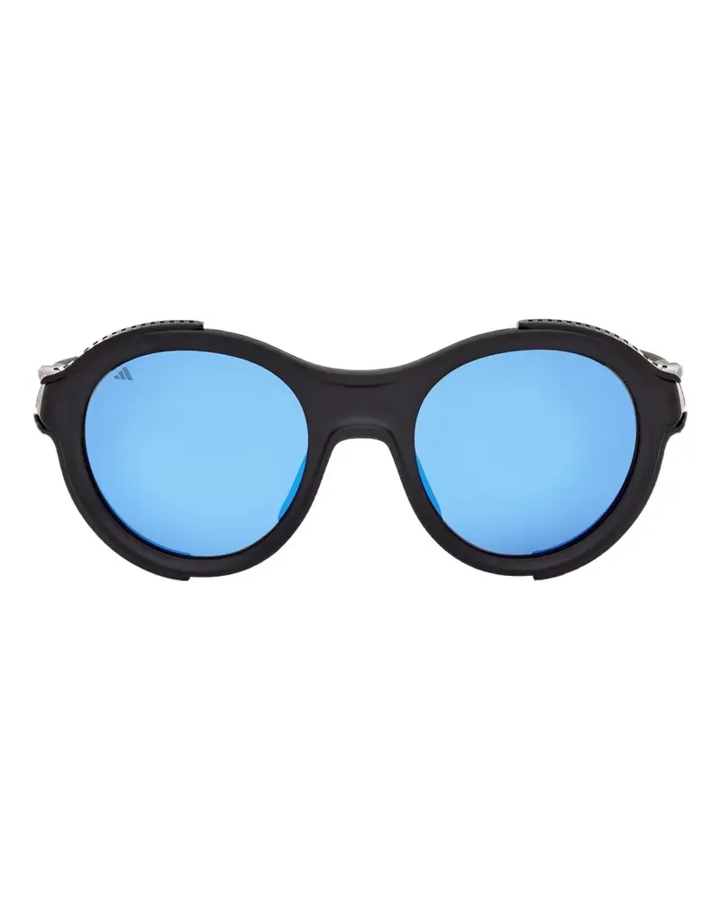 adidas Akrion RND Sonnenbrille mit rundem Gestell und Seitenschutz - Schwarz Schwarz
