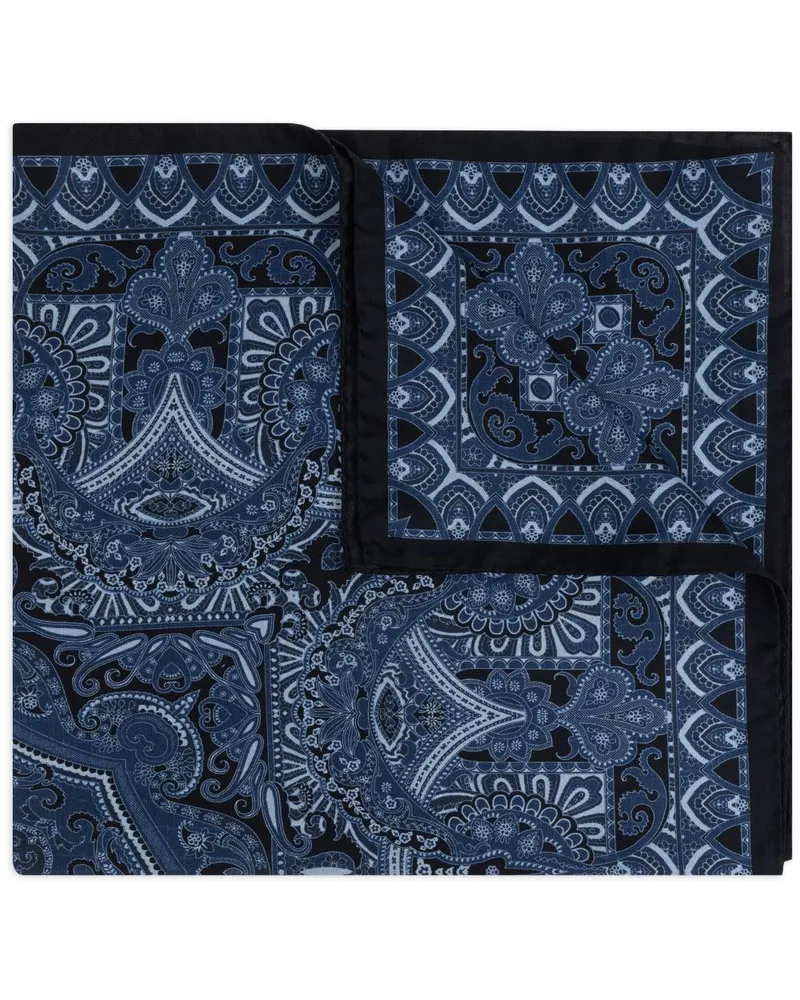 Etro Schal aus Seide - Blau Blau