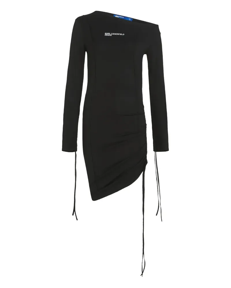 Karl Lagerfeld Schulterfreies Kleid - Schwarz Schwarz