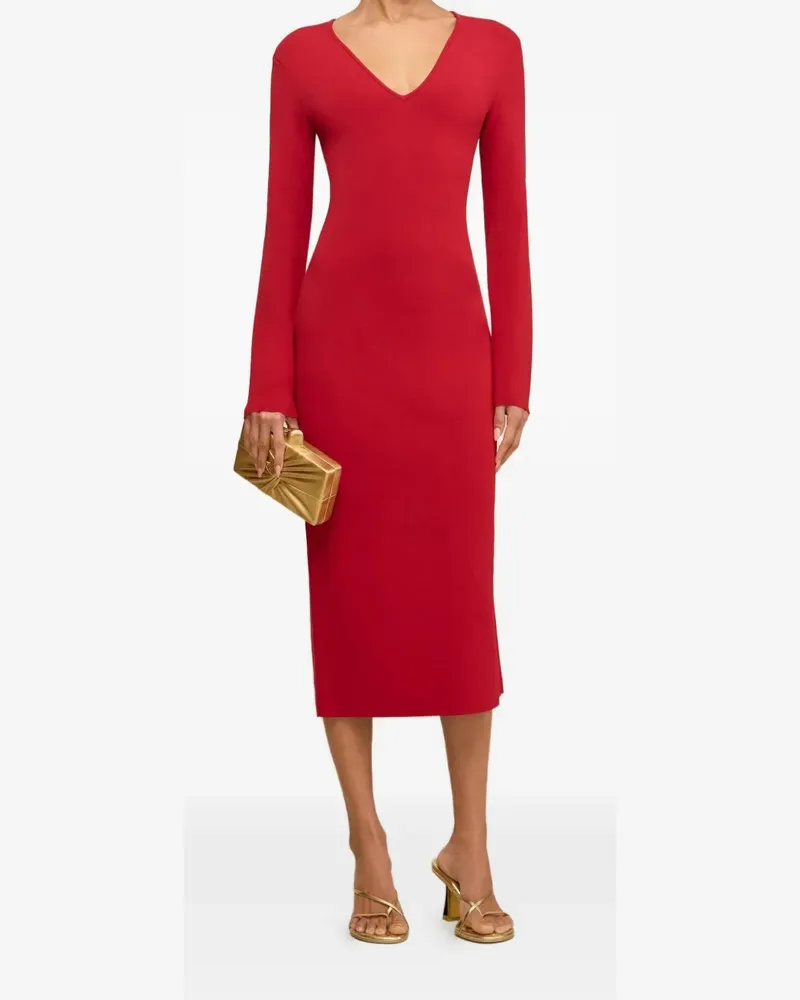 Cult Gaia Boa bow open back midi dress - Rot Rot