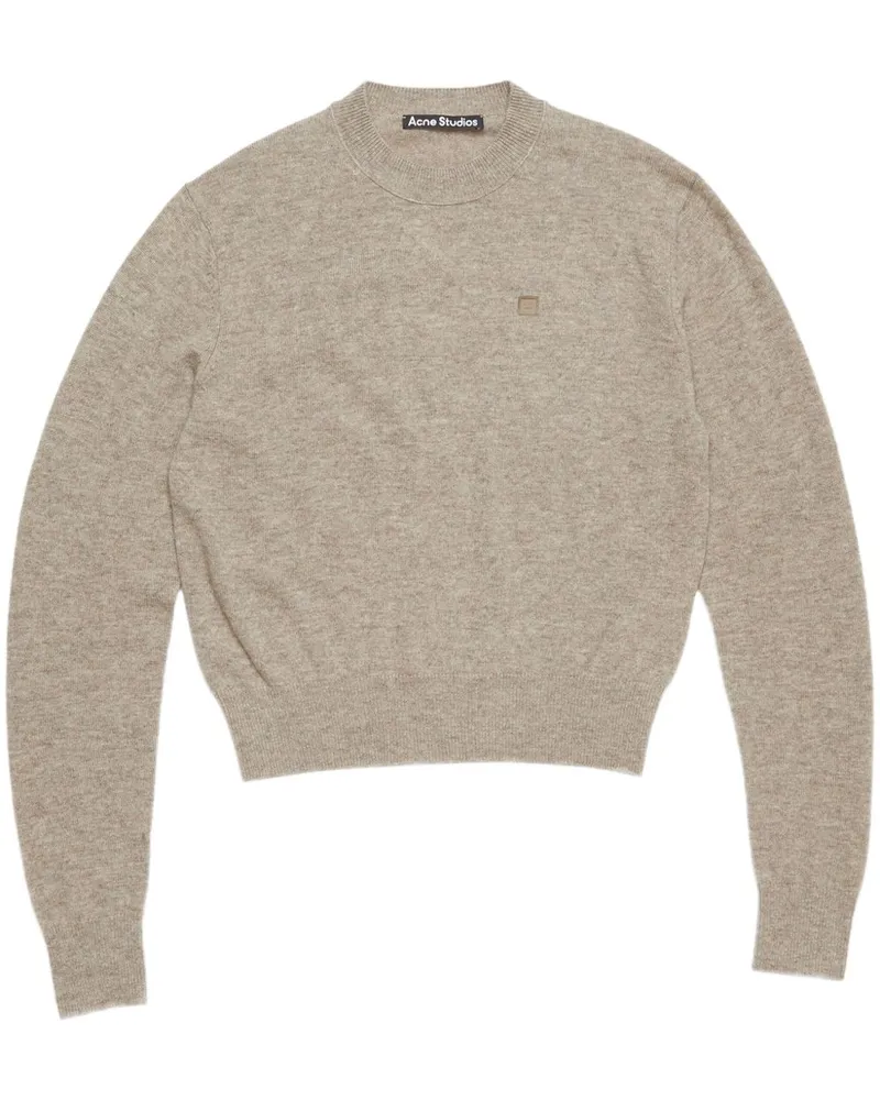 Acne Studios Pullover mit Logo-Patch - Nude Nude