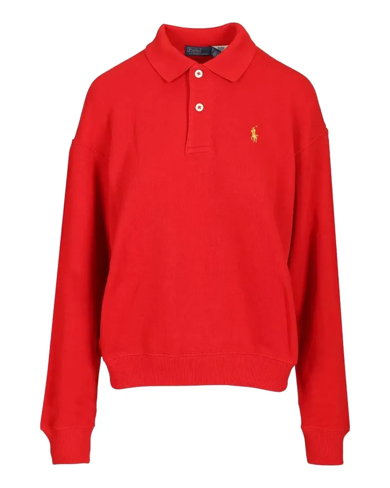 Ralph Lauren Langärmeliges Poloshirt - Rot Rot