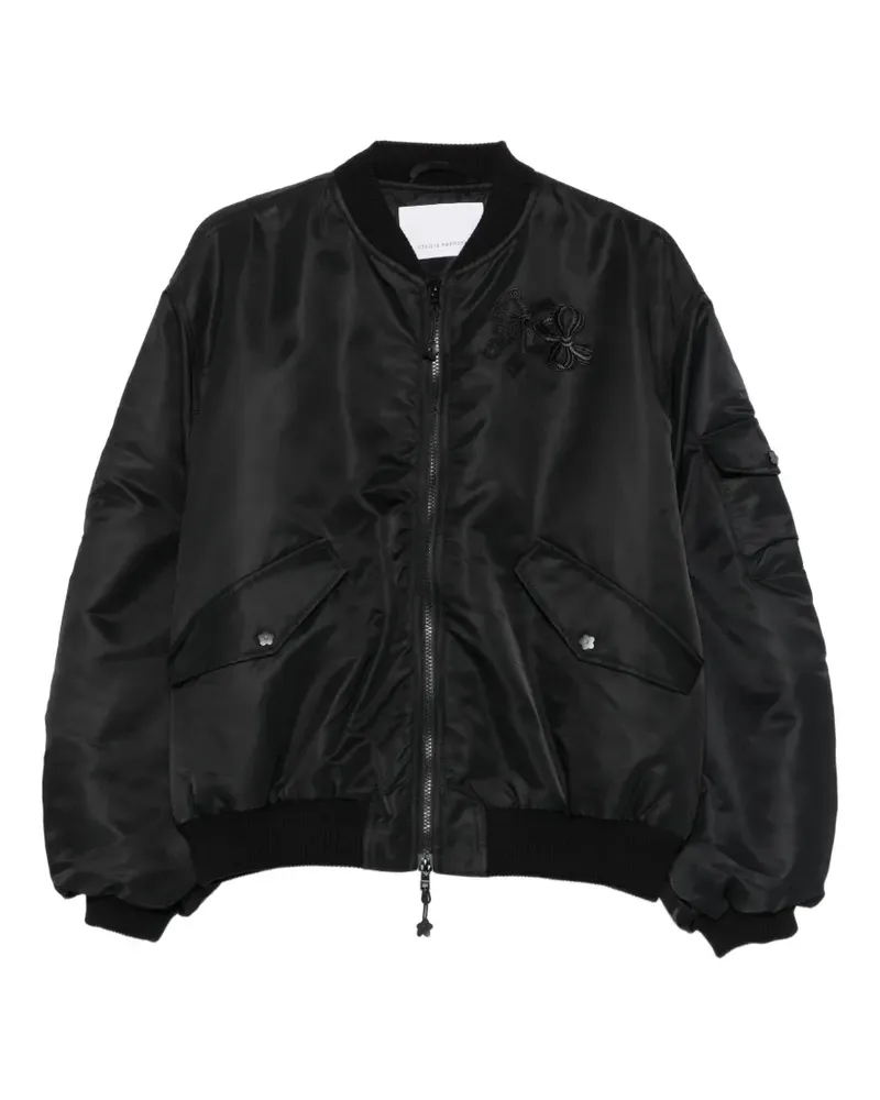 Cecilie Bahnsen Geraffte Jacke mit Schleife - Schwarz Schwarz