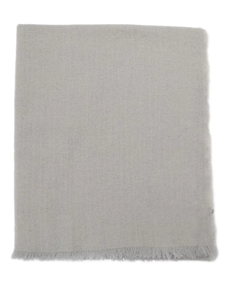 Destin fringed-detail scarf - Grau Grau