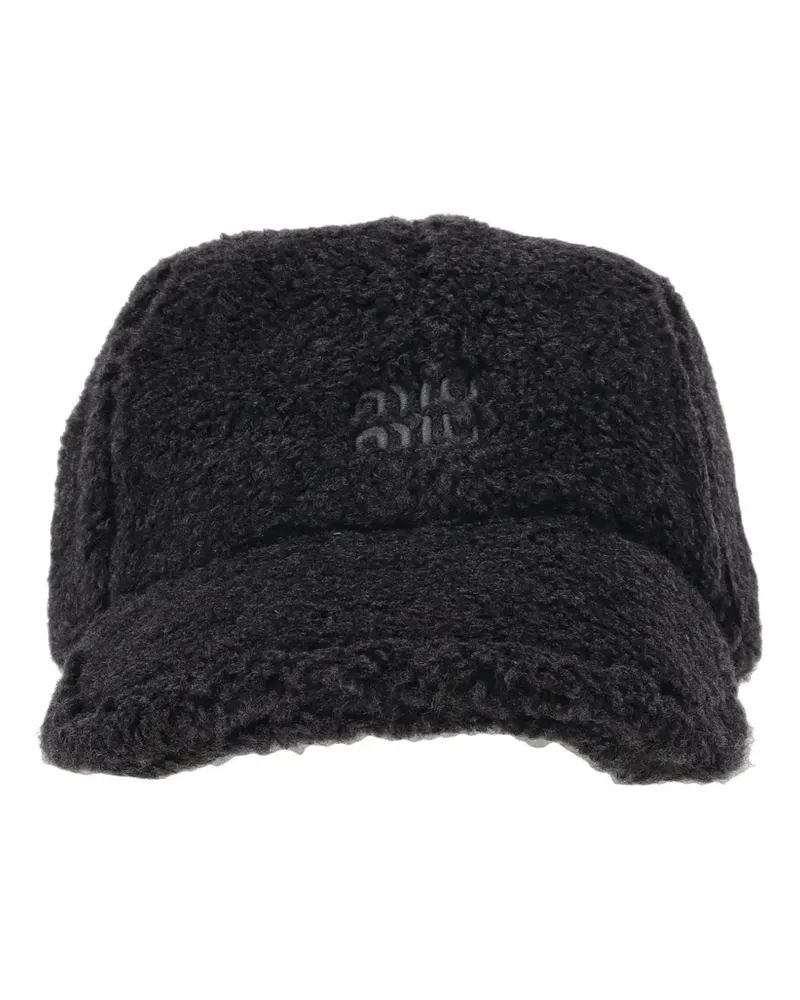Miu Miu fleece baseball cap - Schwarz Schwarz