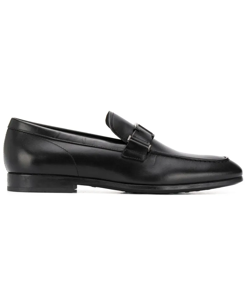 TOD'S Loafer mit T-Logo - Schwarz Schwarz