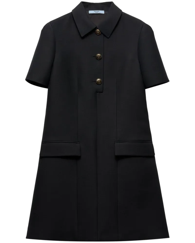 Prada Tricotine Minikleid - Schwarz Schwarz
