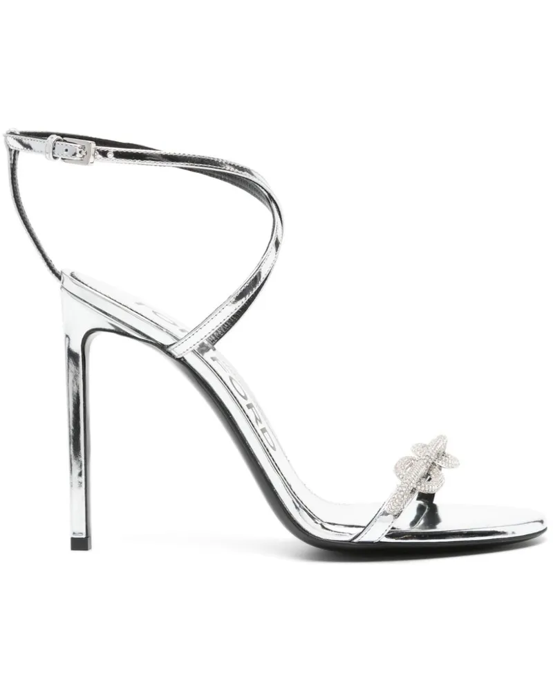 Tom Ford Stiletto-Sandalen 105mm - Silber Silber