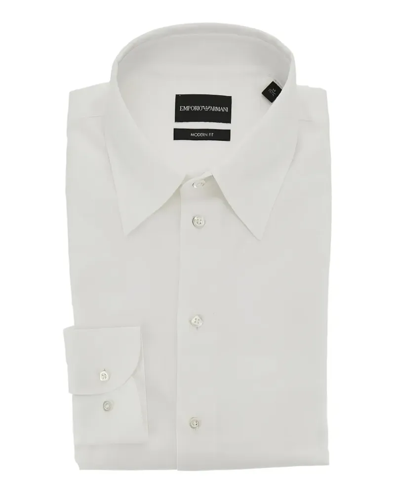 Emporio Armani Modern Fit Hemd - Weiß Weiß