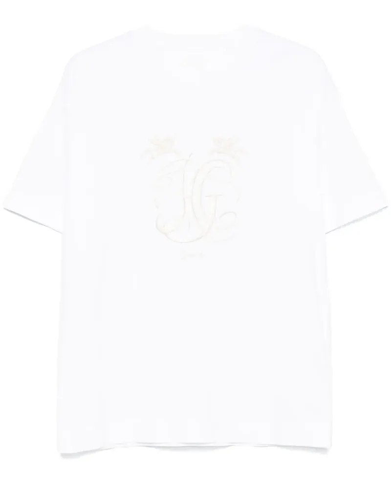 Givenchy T-Shirt mit HG-Stickerei Weiß