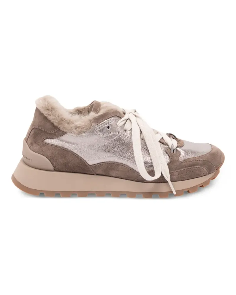 Brunello Cucinelli Sneakers mit runder Kappe - Braun Braun