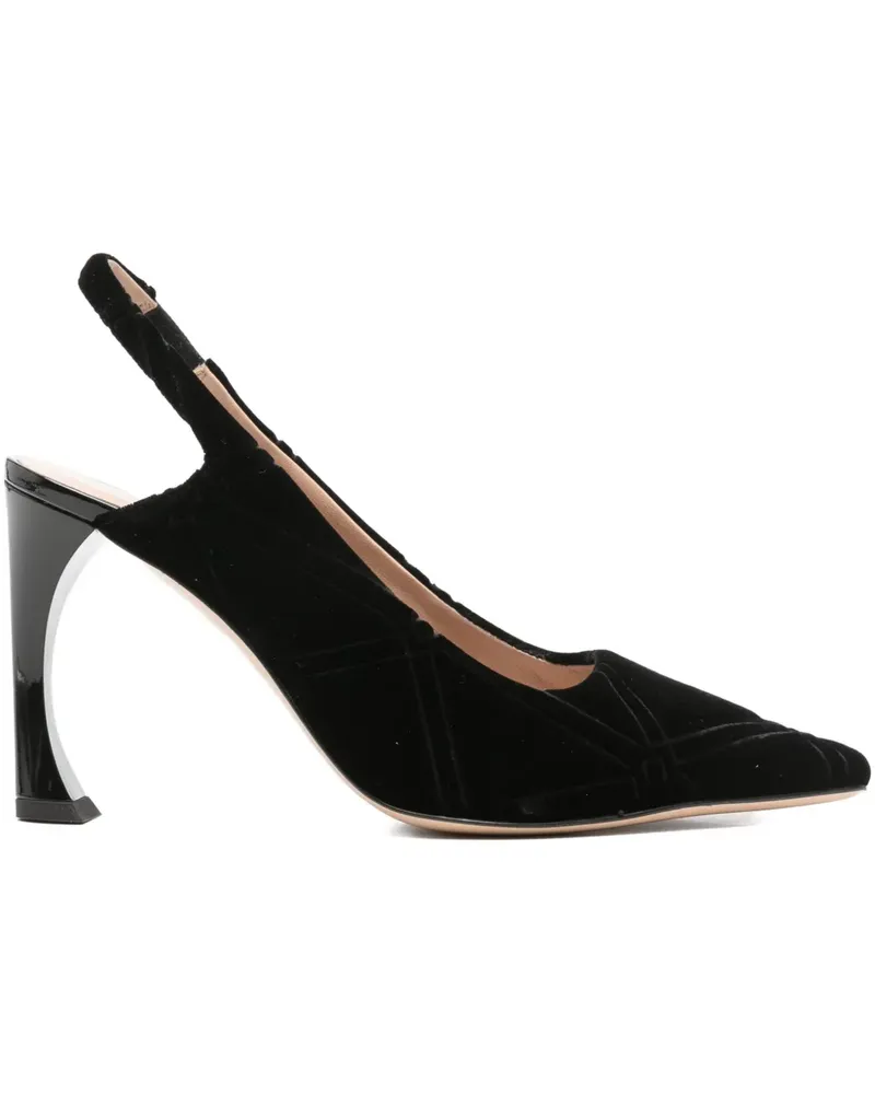 Emporio Armani Slingback-Pumps mit Absatz 95mm - Schwarz Schwarz