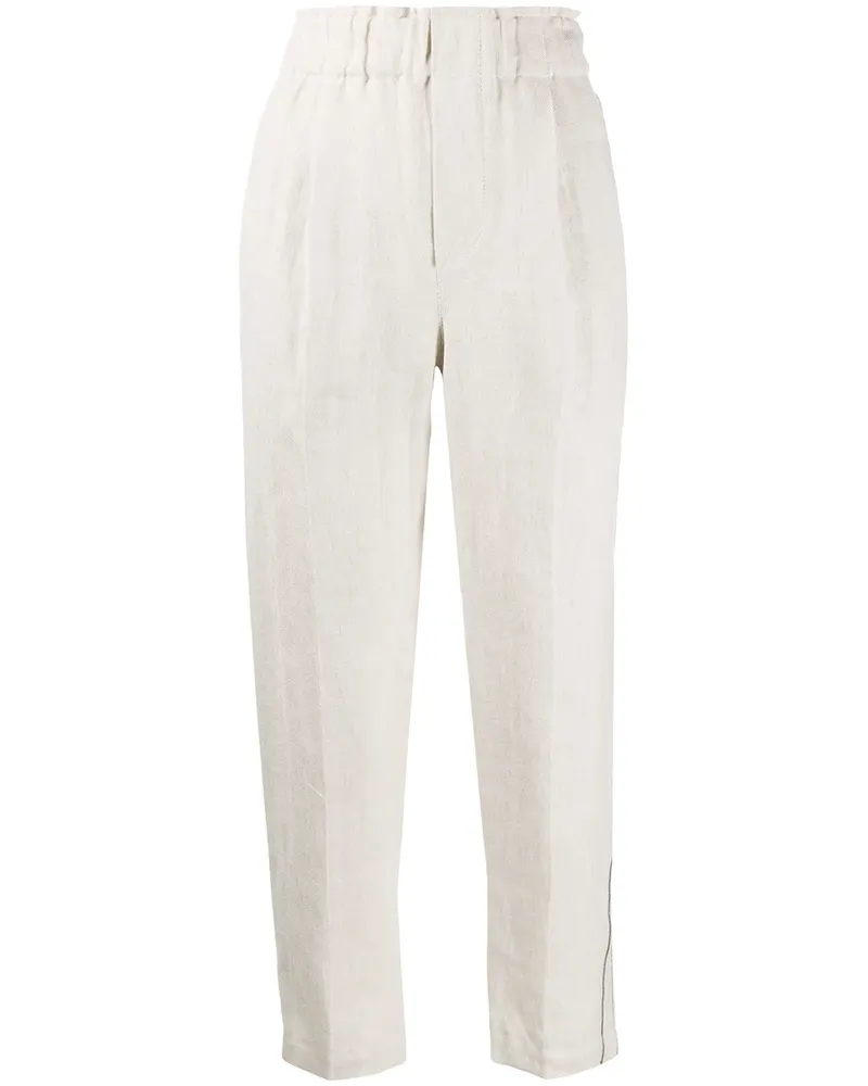 Brunello Cucinelli Hose mit schmalem Bein - Nude Nude