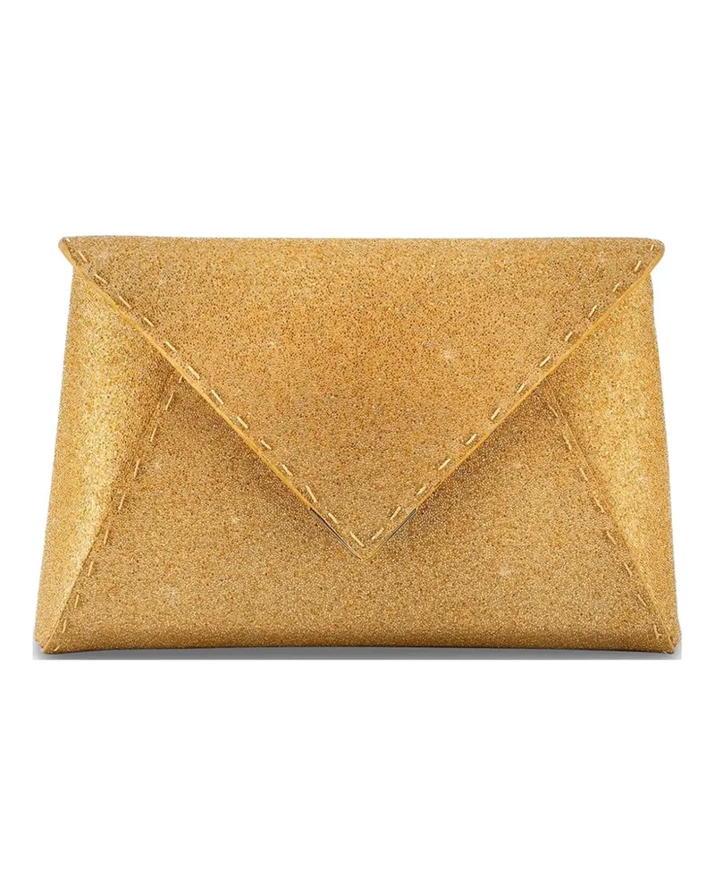 Tyler Ellis small Lee Pouchet crystal-embellished clutch bag - Gold Gold