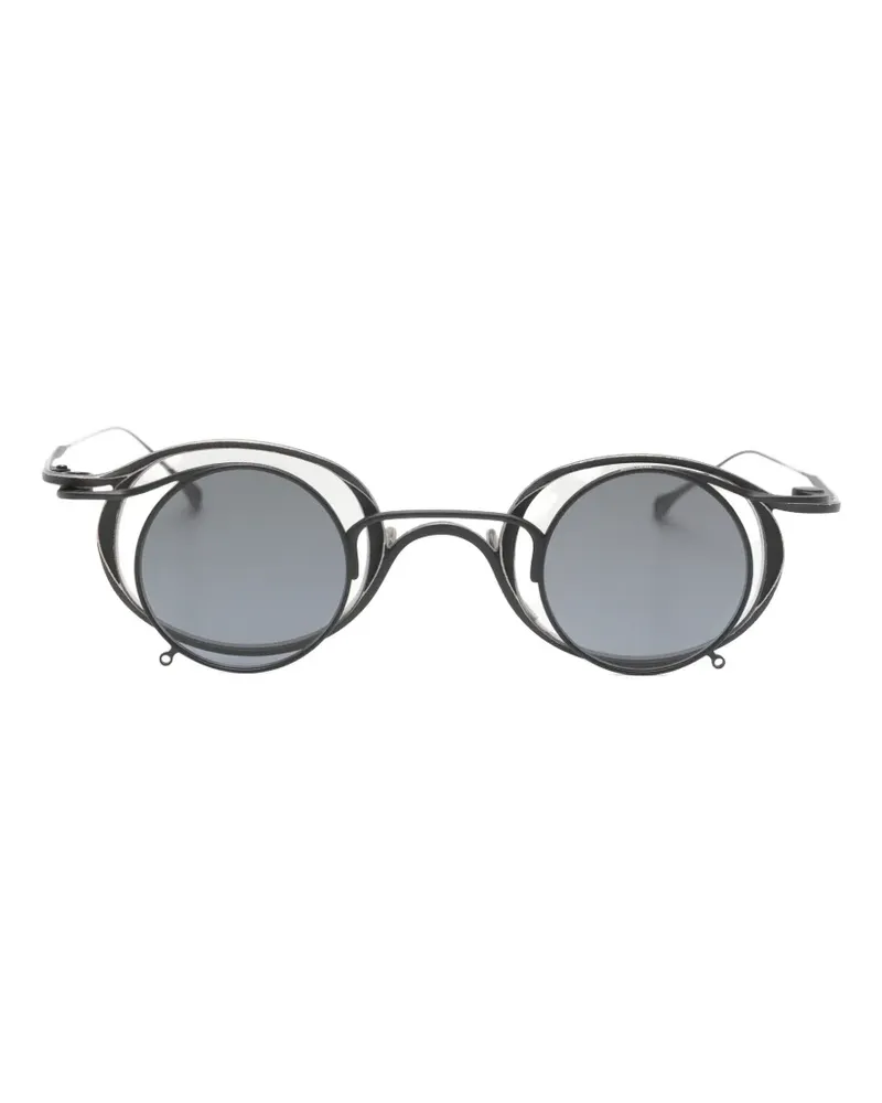 RIGARDS x Ziggy Chen round-frame clip-on glasses - Schwarz Schwarz