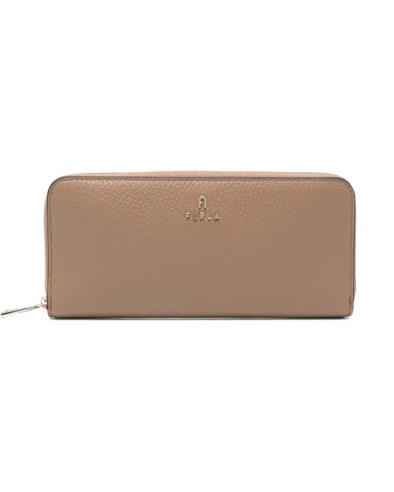 Furla Portemonnaie aus gekörntem Leder - Nude Nude
