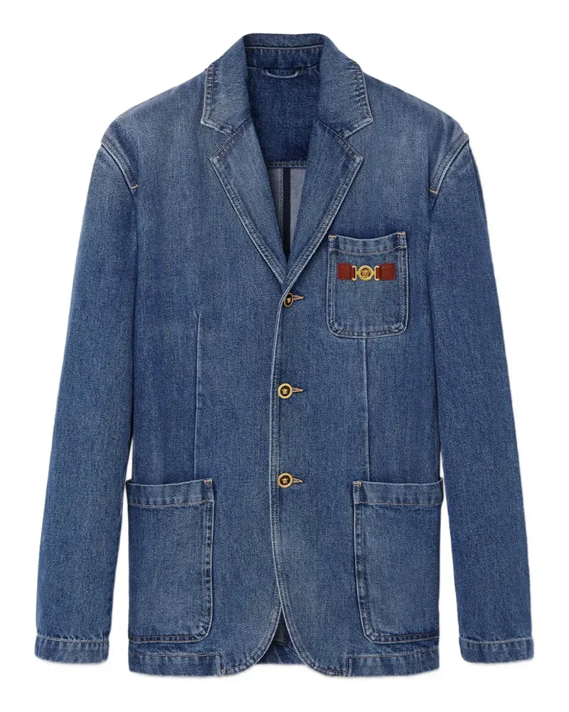 Versace Medusa Biggie Jeansjacke - Blau Blau