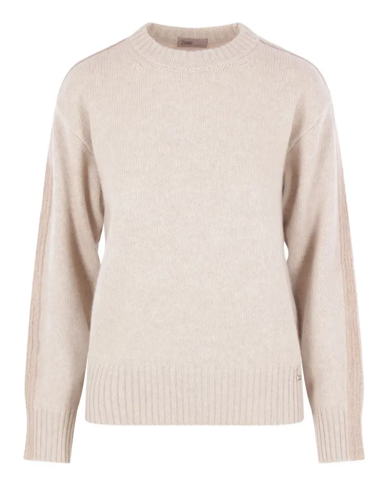Herno Pullover mit geripptem Saum - Nude Nude