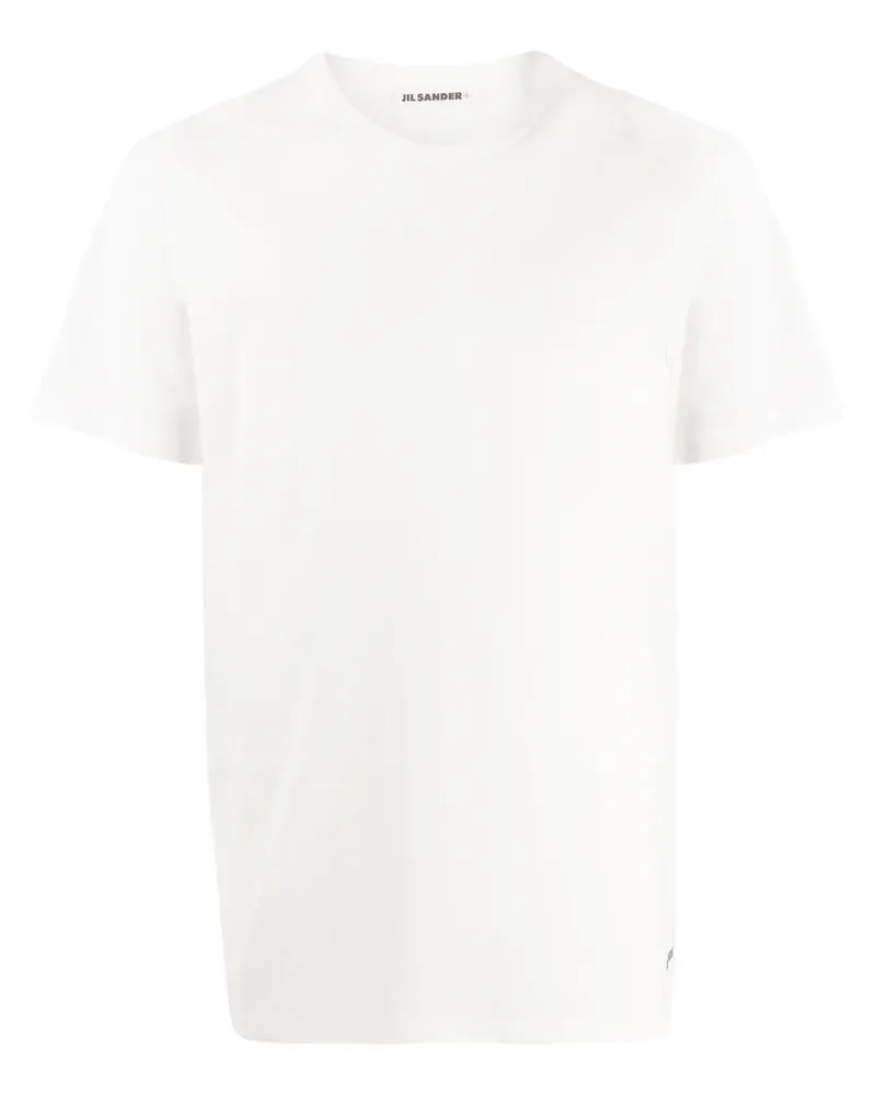 Jil Sander T-Shirt mit Logo-Stickerei - Weiß Weiß