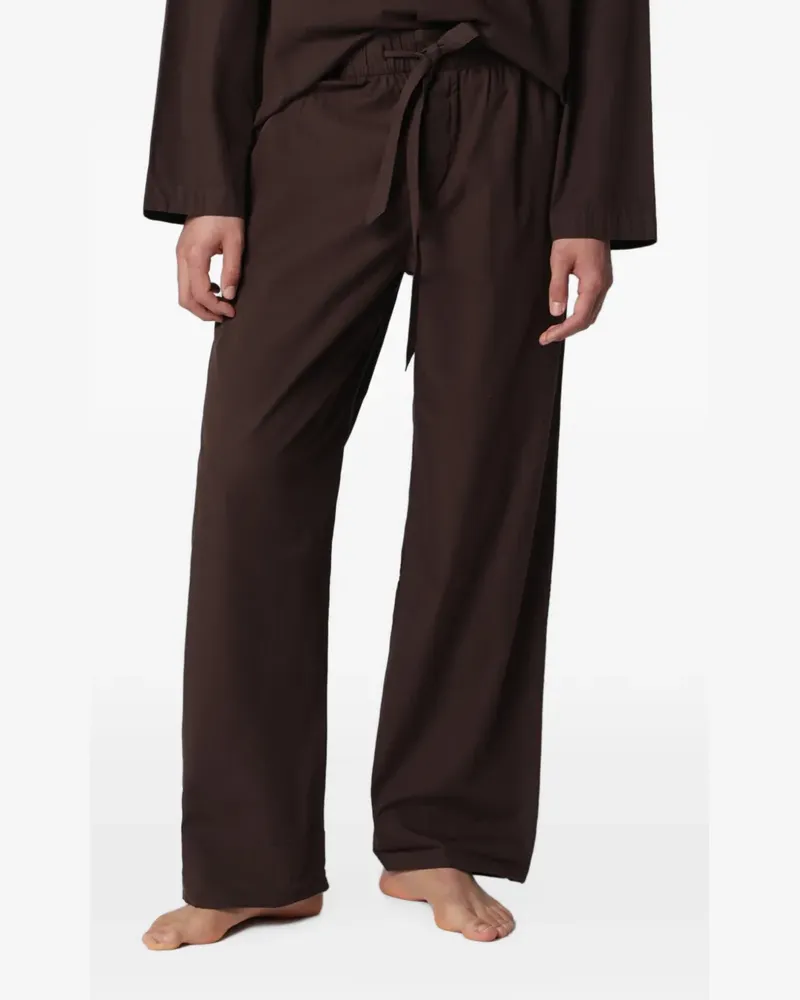 TEKLA drawstring-waistband pajama pants - Braun Braun
