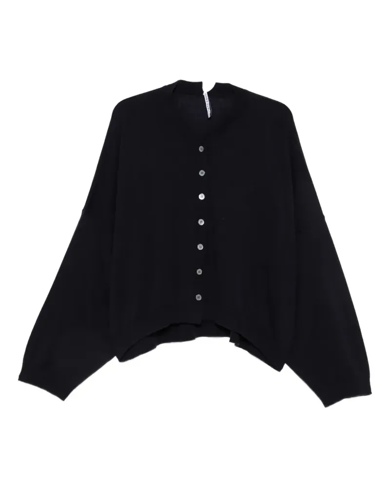Liviana Conti Geknöpfter Feinstrick-Cardigan - Blau Blau