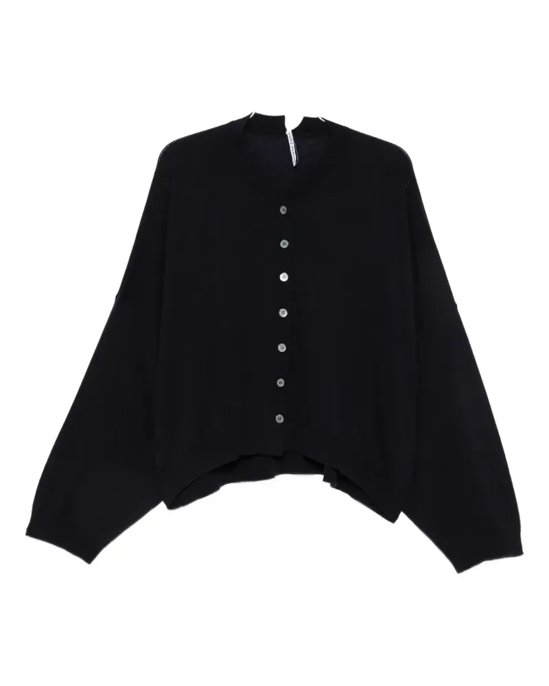 Liviana Conti button-up fine-knit cardigan - Blau Blau