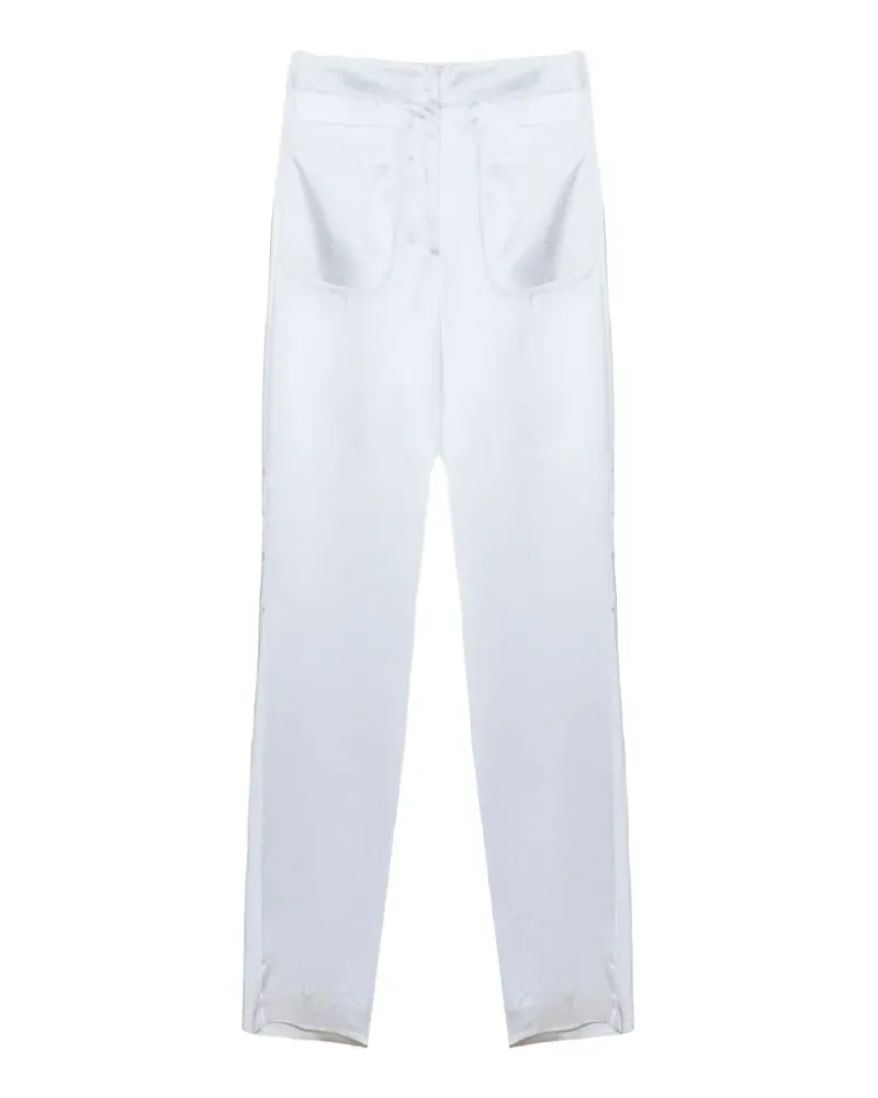 Genny mid-rise straight-leg trousers - Weiß Weiß