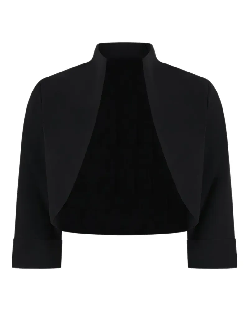 Chiara Boni Offene Cropped-Jacke - Schwarz Schwarz