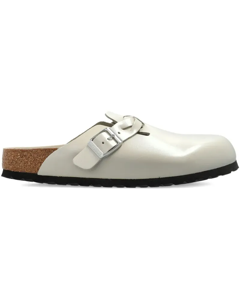 Birkenstock buckle strap mules - Nude Nude